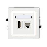 Gniazdo pojedyncze HDMI + gniazdo 1xRJ45 DECO Gniazdo pojedyncze HDMI + gniazdo 1xRJ45 DECO