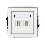 Gniazdo podwójne USB-AA 2.0 DECO Gniazdo podwójne USB-AA 2.0 DECO