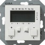 Regulator temp. radiowy z zegarem Gira System 55