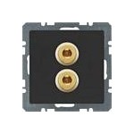 Gniazdo głośnikowe High End Berker Q.1 / Q.3 / Q.7 Gniazdo głośnikowe High End Berker Q.1 / Q.3 / Q.7