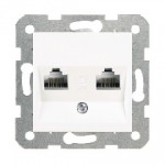 Gniazdo komputerowe 2 x RJ45 KARRE Gniazdo komputerowe 2 x RJ45 KARRE