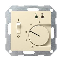 Gira Reg temp 230V+sonda ogrz. podłogowe System 55 kremowy