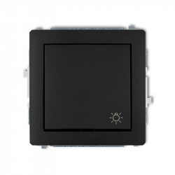 Karlik DECO przycisk zwierny światło czarny mat PODTYNKOWY bez ramki IP20 10AX 250V 12DWP-5