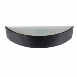 Kanlux  kinkiet   JASMIN B-W czarny, drewniana obudowa, mleczne szkło, śred. 40,7cm