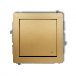 Karlik DECO łącznik schodowy złoty PODTYNKOWY bez ramki IP20 10AX 250V 29DWP-3