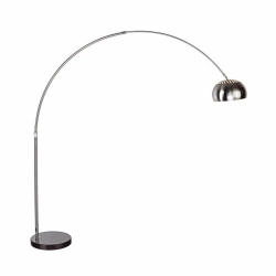 Nowodvorski Lampa podłogowa COSMO E27 x 1 Stal nierdzewna szczotkowana Marmur Srebrny ~220-230 V MAX: 1x60W