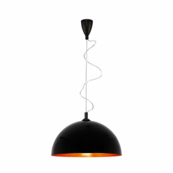 Nowodvorski lampa wisząca HEMISPHERE L E27 x 1 Stal lakierowana Tworzywo sztuczne Czarny ~220-230 V MAX: 1x60W