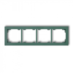Karlik DECO Ramka uniwersalna podczwórna  z tworzywa DECO Pastel Matt szmaragdowy PODTYNKOWY produkt na zamówienie IP 20 51DR-4