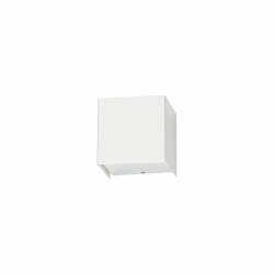 Nowodvorski kinkiet CUBE G9 x 1 Stal lakierowana Szkło Biały ~220-230 V MAX: 1x35W