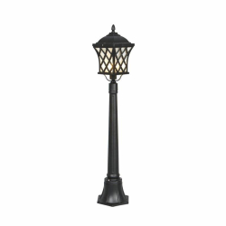 Nowodvorski słupek ogrodowy TAY E27 x 1 Aluminium lakierowane Szkło Czarny ~220-230 V MAX: 60W