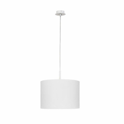 Nowodvorski lampa wisząca ALICE M E27 x 1 Tkanina Stal lakierowana Biały ~220-230 V MAX: 1x60W