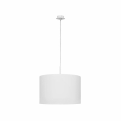 Nowodvorski lampa wisząca ALICE L E27 x 1 Tkanina Stal lakierowana Biały ~220-230 V MAX: 1x60W