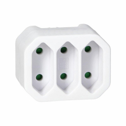 Orno Rozgałęźnik 3x2P euro, biały