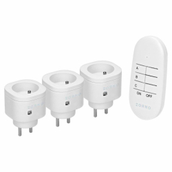 Orno Zestaw bezprzewodowych mini gniazd sterowanych pilotem 3+1