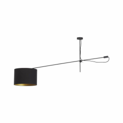 Nowodvorski oprawa przysufitowa VIPER E27 x 1 Tkanina Stal lakierowana Czarno-Złoty ~220-230 V MAX: 1x60W