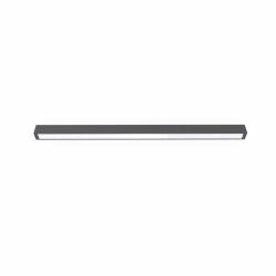 Nowodvorski plafon STRAIGHT CEILING LED L LED TUBE T8 x 1 Stal lakierowana Tworzywo sztuczne PMMA Grafitowy 220-230 V MAX: 22W