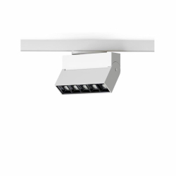 Nowodvorski NOV1F2T PROFILE FOCUS LED 9W LED x 5 Aluminium lakierowane Tworzywo sztuczne Biały 220-230 V MAX: 9W