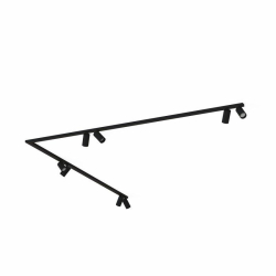 Nowodvorski oprawa natynkowa MONO CORNER 2x200 GU10 x 8 Stal lakierowana Tworzywo sztuczne ABS Czarny 220-230 V MAX: 10W only LED