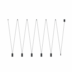 Nowodvorski lampa wisząca MORE EYE GU10 x 5 Stal lakierowana Czarny 220-230 V MAX: 10W only LED