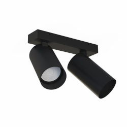 Nowodvorski oprawa natynkowa MONO GU10 x 2 Stal lakierowana Tworzywo sztuczne ABS Czarny 220-230 V MAX: 10W only LED