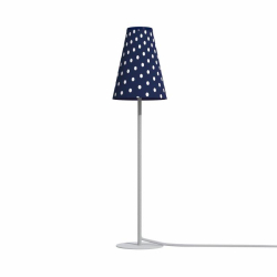 Nowodvorski oprawa stołowa TRIFLE G9 x 1 Tkanina Aluminium lakierowane Granatowo-biały 220-230 V MAX: 10W only LED