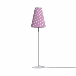 Nowodvorski oprawa stołowa TRIFLE x 1 Tkanina Aluminium lakierowane Różowo-biały 220-230 V MAX: 10W only LED