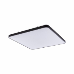 Nowodvorski plafon AGNES SQUARE LED LED x 1 Stal lakierowana Tworzywo sztuczne PMMA Czarny ~220-230 V MAX: 64W