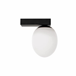 Nowodvorski kinkiet ICE EGG C G9 x 1 Aluminium lakierowane Szkło Czarny ~220-230 V MAX: 25W