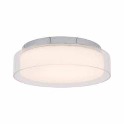Nowodvorski plafon PAN LED S LED Szkło Stal chromowana Chrom ~220-230 V MAX: 12W