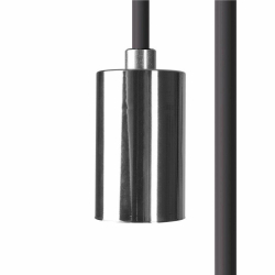 Nowodvorski Cameleon CAMELEON CABLE E27 7 M E27 x 1 Tworzywo sztuczne Stal chromowana Czarny ~250 V MAX: 1x40W