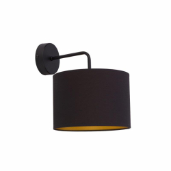 Nowodvorski kinkiet ALICE E27 x 1 Tkanina Stal lakierowana Czarny ~220-230 V MAX: 1x60W