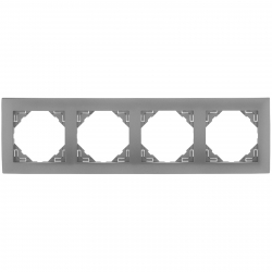 EFAPEL LOGUS 90 Ramka poczwórna aluminium