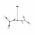 Nowodvorski oprawa przysufitowa TWIG E27 x 6 Stal lakierowana Czarny ~220-230 V MAX: 6x60W