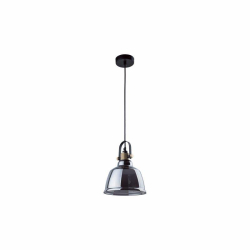 Nowodvorski lampa wisząca AMALFI M E27 x 1 Szkło metalizowane Stal Srebrny ~220-230 V MAX: 1x60W