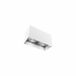 Nowodvorski oprawa natynkowa GROOVE GU10 ES111 x 2 Aluminium lakierowane Biały ~220-230 V MAX: 2x75W