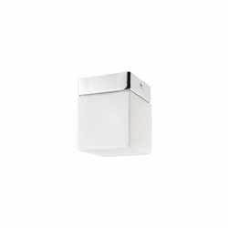 Nowodvorski plafon SIS G9 x 1 Szkło Stal chromowana Biały ~220-230 V MAX: 1x40W