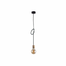 Nowodvorski lampa wisząca CABLE E27 x 1 Przewód w oplocie Stal lakierowana Czarny ~220-230 V MAX: 1x60W