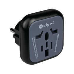 DPM Adapter podróżny EUROPA typ E do wtyczek typu A (amerykańska), B (amerykańska), G (brytyjska), I (australijska) czarny PF01EU-B