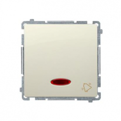 KONTAKT-SIMON Basic Przycisk dzwonek z podświetleniem beżowy BMD1L.01/12