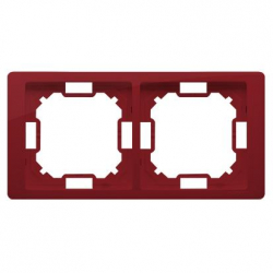 KONTAKT-SIMON Basic NEOS Ramka podwójna rubinowy BMRC2/033