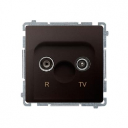 KONTAKT-SIMON Basic Gniazdo antenowe R/TV zakończ czekoladowy BMZAK10/1.01/47
