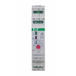 F&F Przekaźnik kolejności, zaniku i asymetrii faz 10A 1P 4sek 40-80V CKF-317