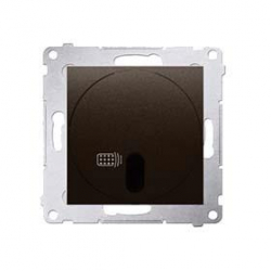 KONTAKT-SIMON Simon54 Ściemniacz 20-500W naciskowy zdalnie ster. brąz DS13T.01/46