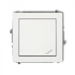 Karlik DECO łącznik schodowy biały PODTYNKOWY (bez piktogramu) bez ramki IP20 10AX 250V DWP-3.1