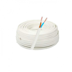 Zamel OMYp 2x0,75mm2 biały 1m H03VVH2-F kabel przewód płaski 300/300V