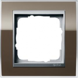 Gira Ramka pojedyncza aluminiowy Gira Ev ent Clear brązowy