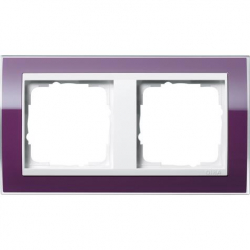 Gira Ramka podwójna do białych Gira Even t Clear kabaczkowy