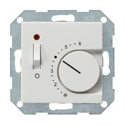 Gira Reg. temp. 24 V styk rozw+wyłącznik System 55 biały