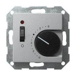 Gira Reg. temp. 24 V styk rozw+wyłącznik System 55 kolor aluminiowy