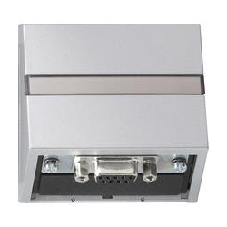 Gira Złącze KNX z polem opisowym System 55 kolor aluminiowy